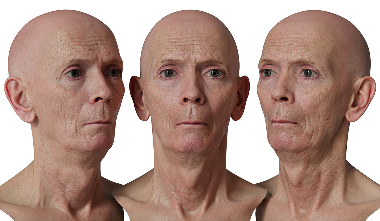 Male 3d head scan download